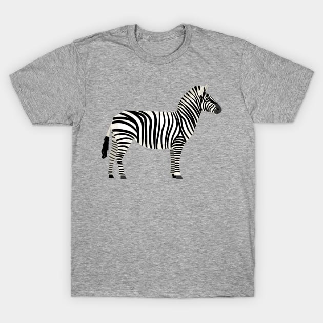 Zebra T-Shirt by JunkyDotCom